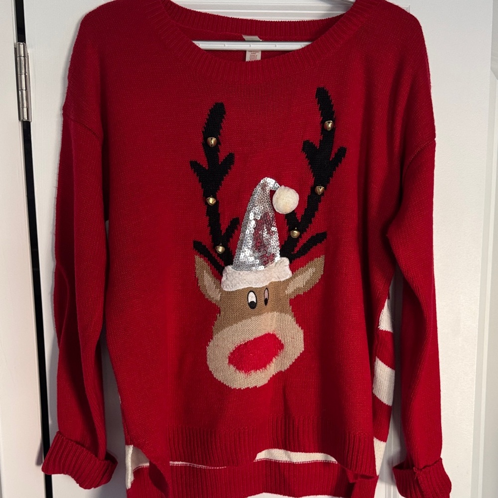 Ugly Christmas Unisex Sweater - Jingle Reindeer